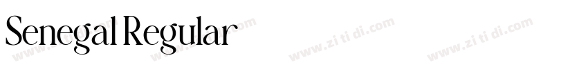 Senegal Regular字体转换